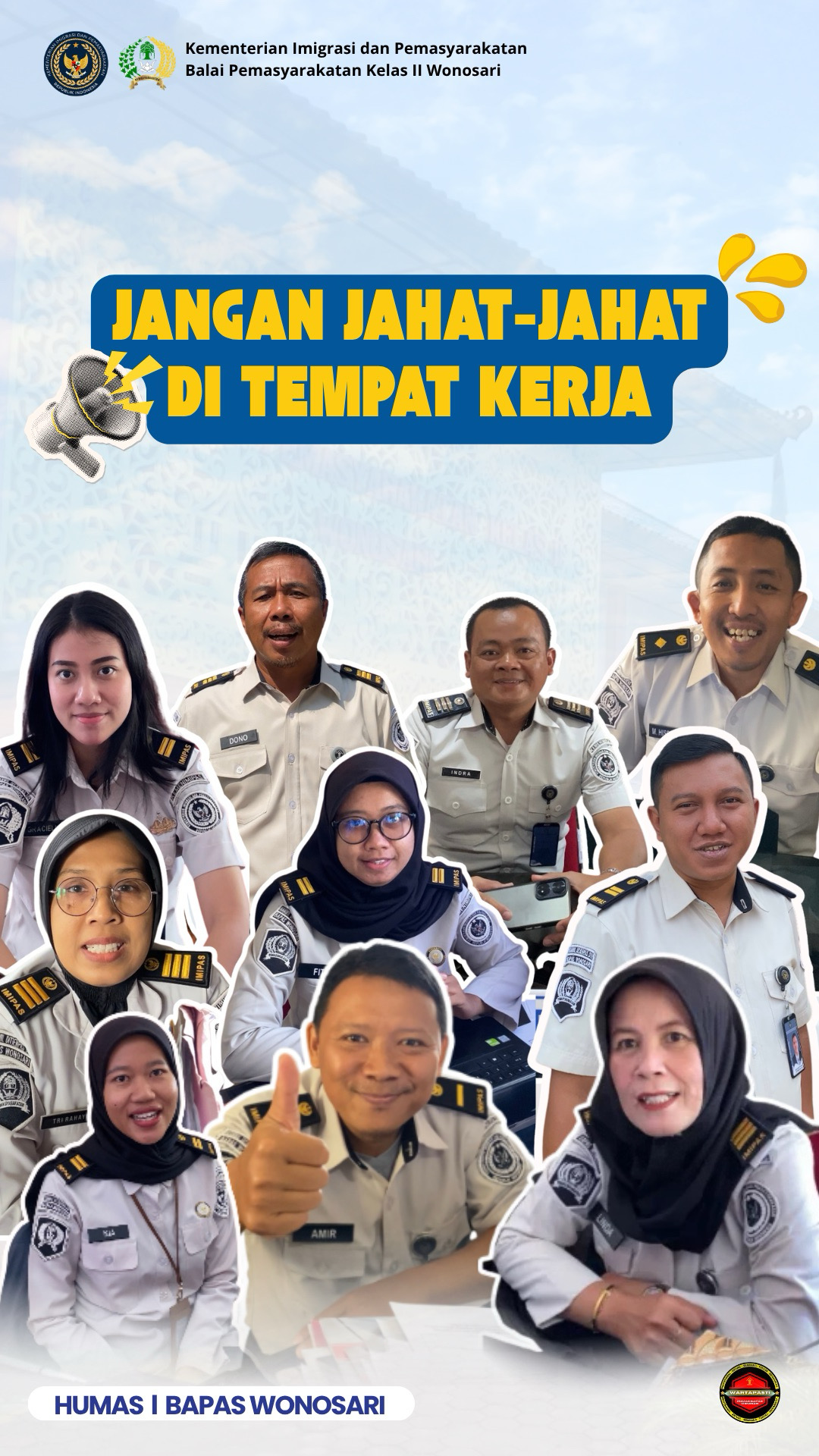 JANGAN JAHAT-JAHAT DI TEMPAT KERJA