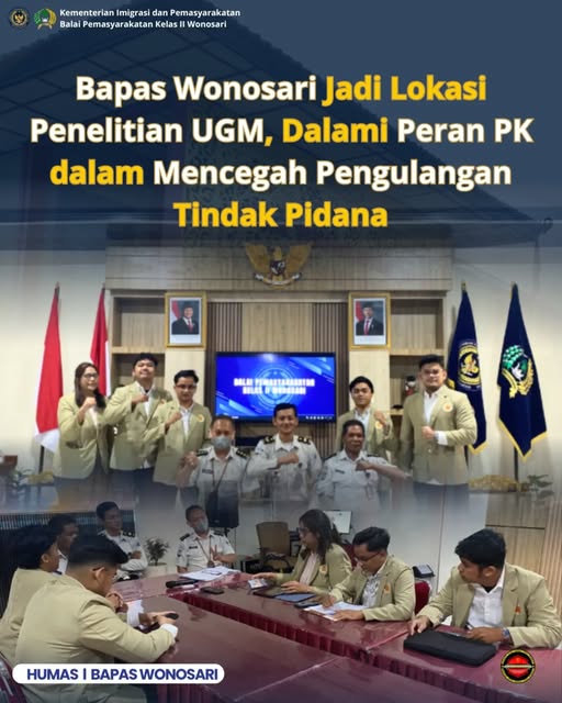Bapas Wonosari jadi lokasi penelitian Mahasiswa UGM
